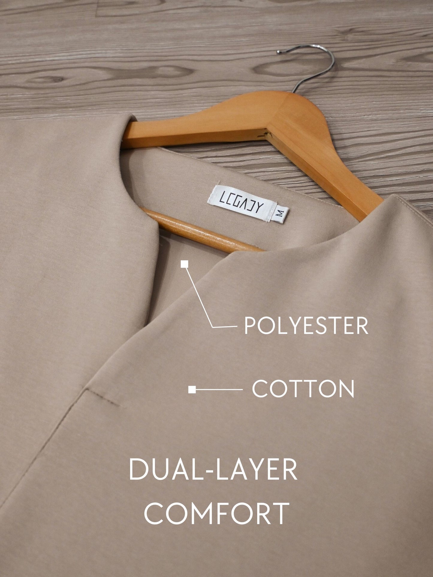 V-Neck Shirt Essential | Beige